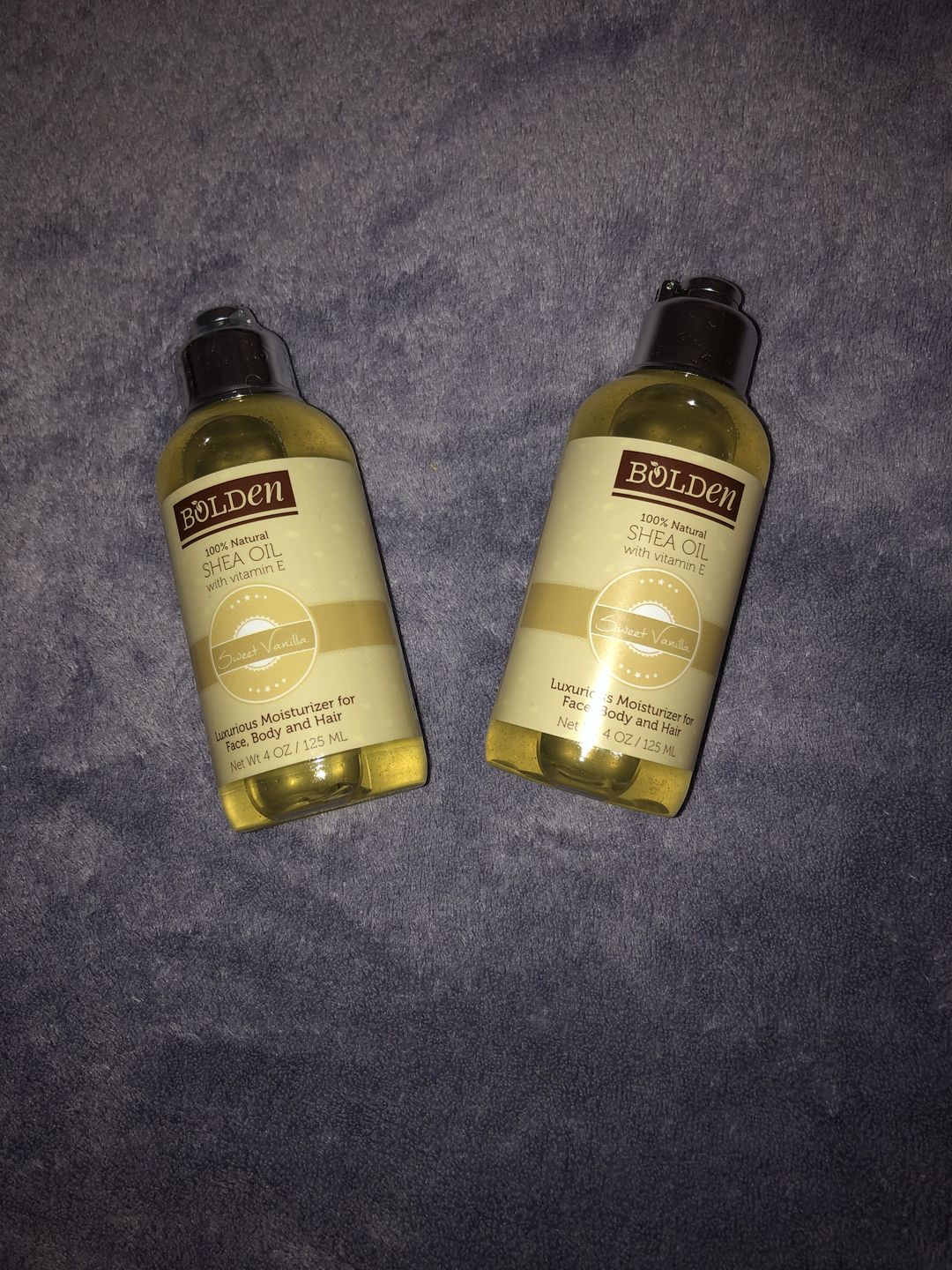 Customer photo review of Sweet Vanilla Shea Butter Oil