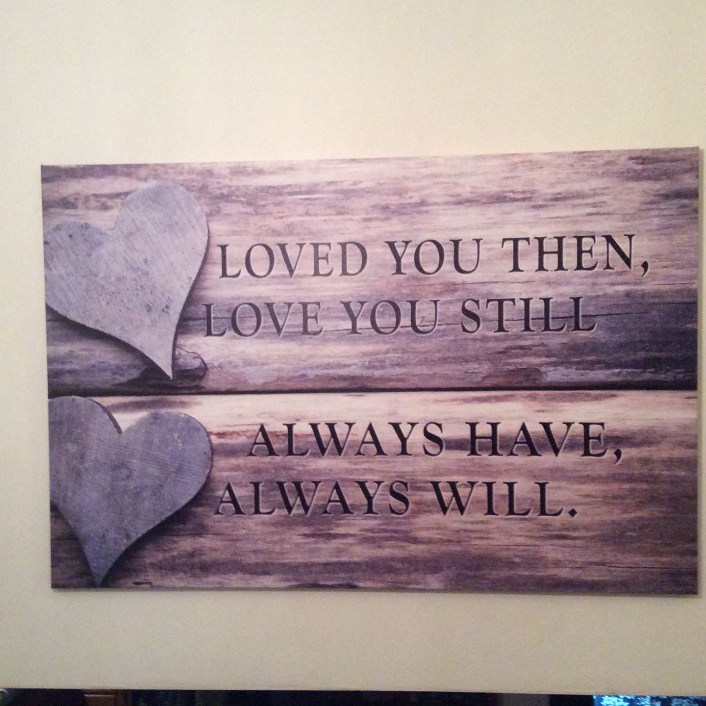 Customer photo review of "Loved You Always" Premium Canvas