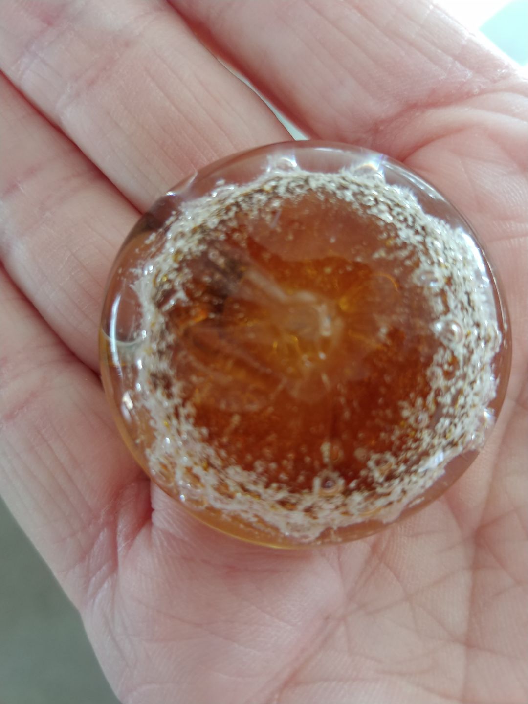 Customer photo review of Soul Stones with Infused Cremation Ashes