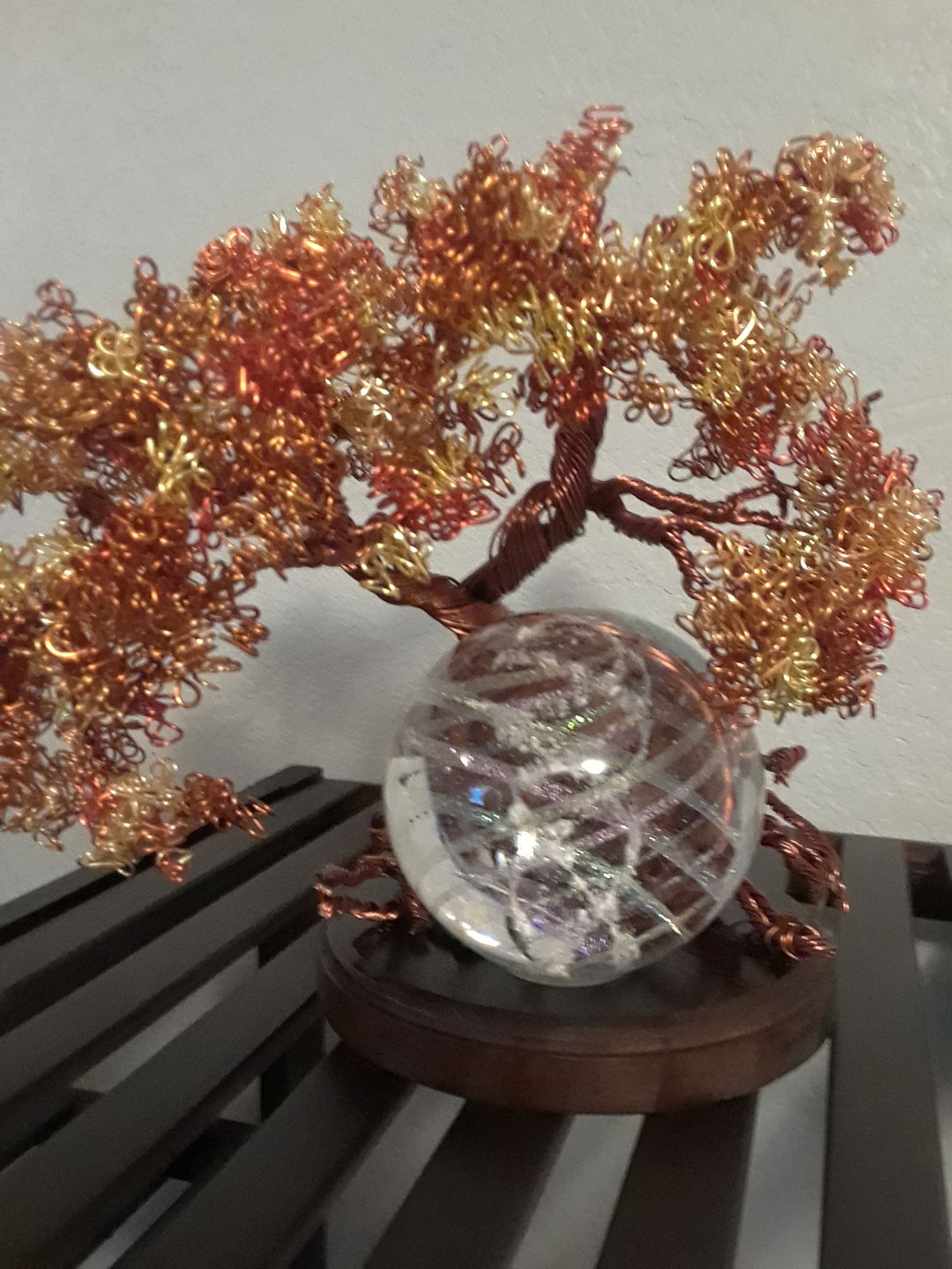 Customer photo review of Autumn Sunshine Tree Of Life with Dichroic Orb