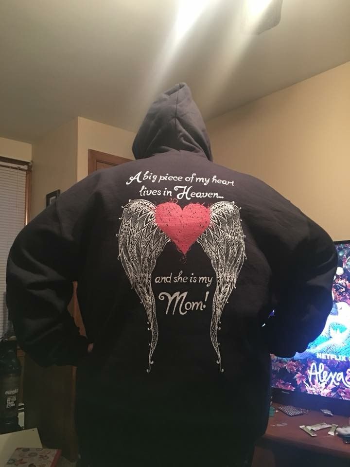 Customer photo review of Mom - A Big Piece of my Heart Hoodie