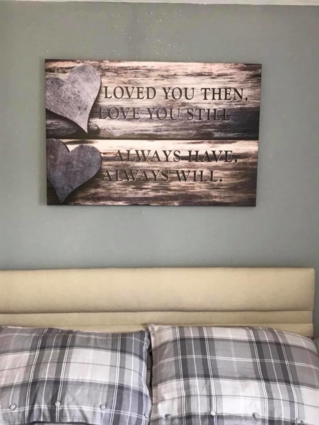 Customer photo review of "Loved You Always" Premium Canvas