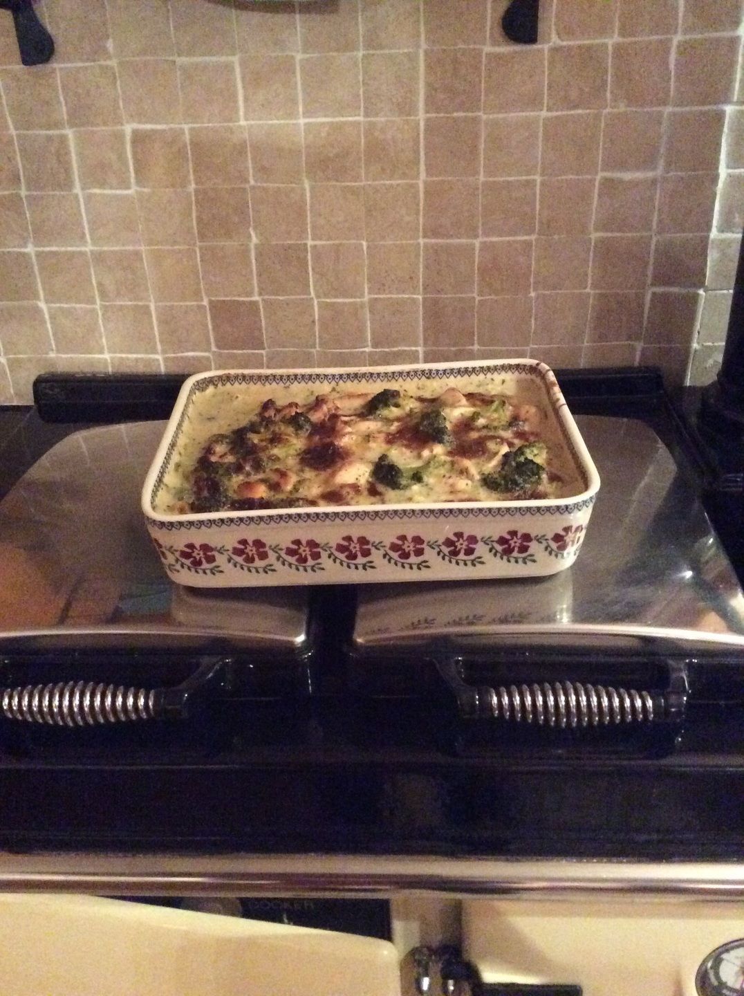 Customer photo review of Large Rectangular Oven Dish Old Rose