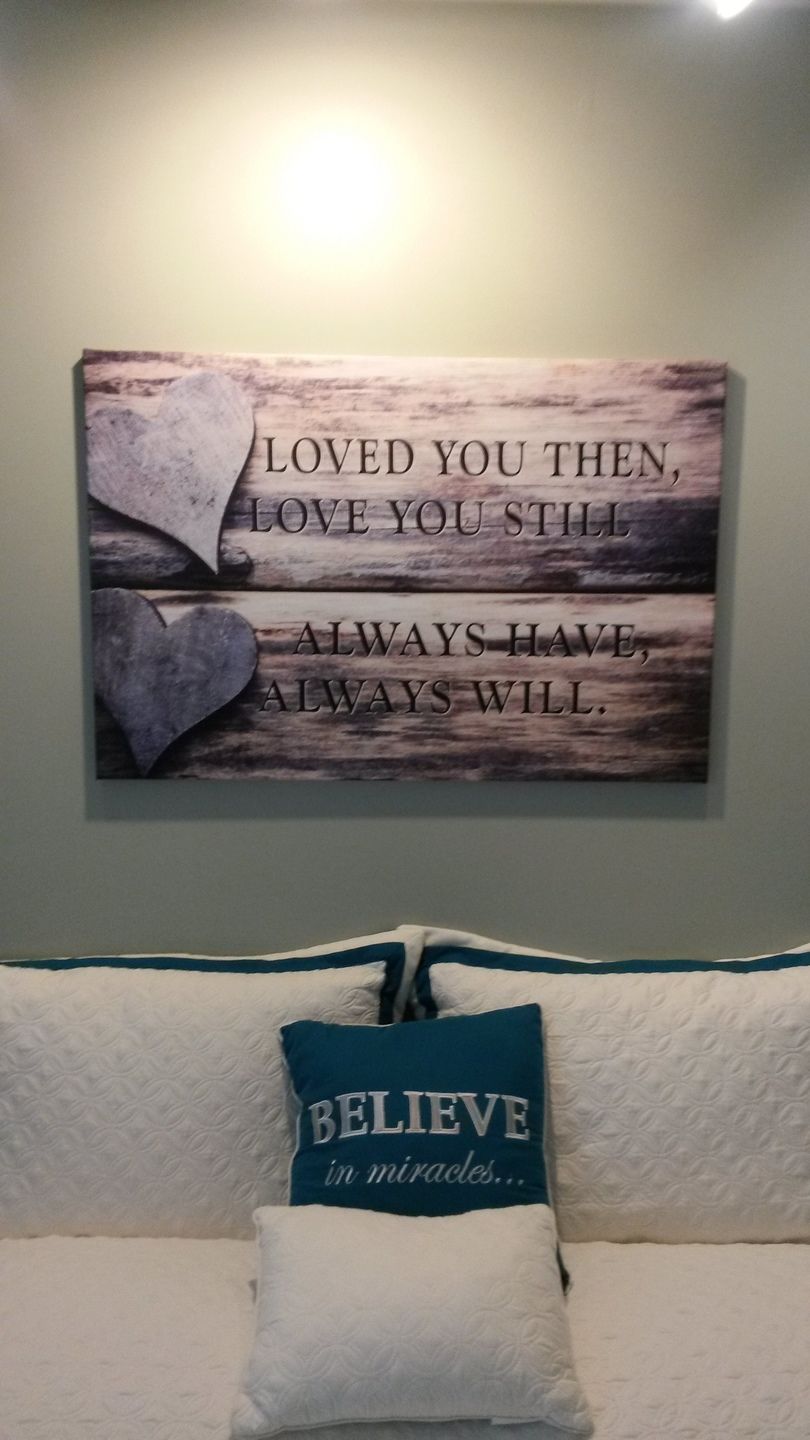 Customer photo review of "Loved You Always" Premium Canvas