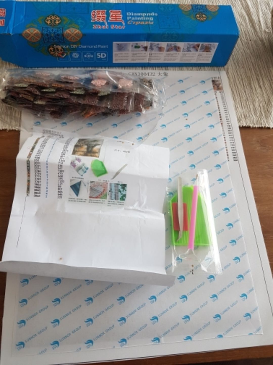 Customer photo review of Elephant - Diamond Painting Kit