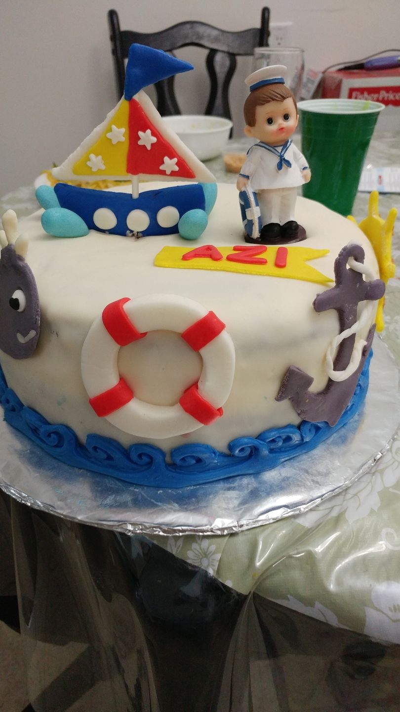 Customer photo review of Blue Baby Sailor Poly Resin in Gift Box (1 piece)