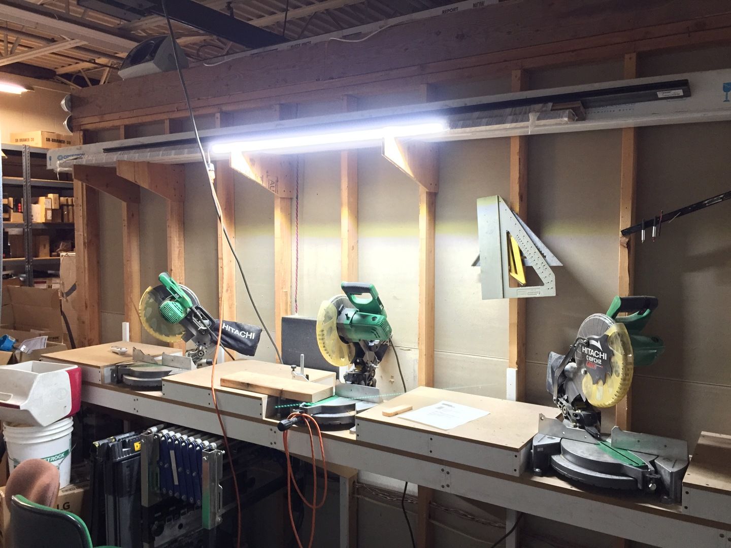 Customer photo review of T8 4ft V Shape LED Tube 30W Integrated 6500k Clear, 4 foot LED shop lights, 4000 Lumens