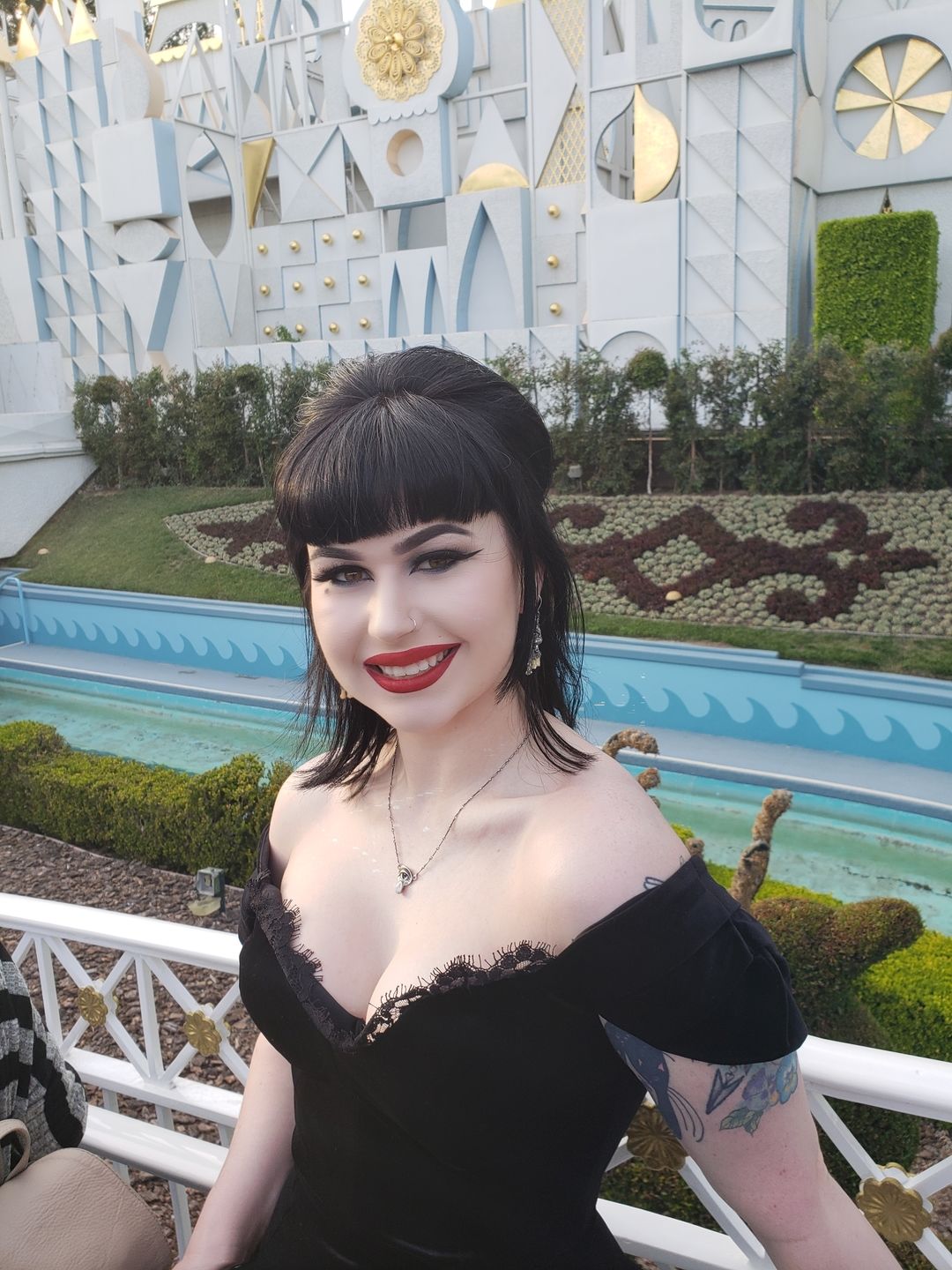 Customer photo review of Baudelaire Wiggle Dress in Black