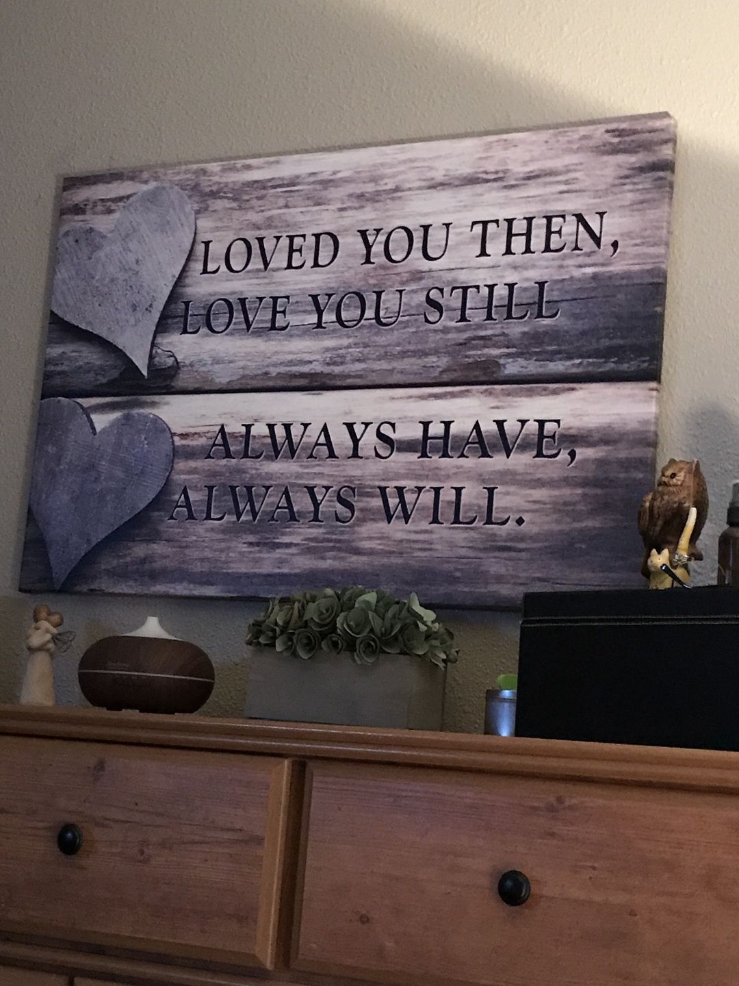 Customer photo review of "Loved You Always" Premium Canvas