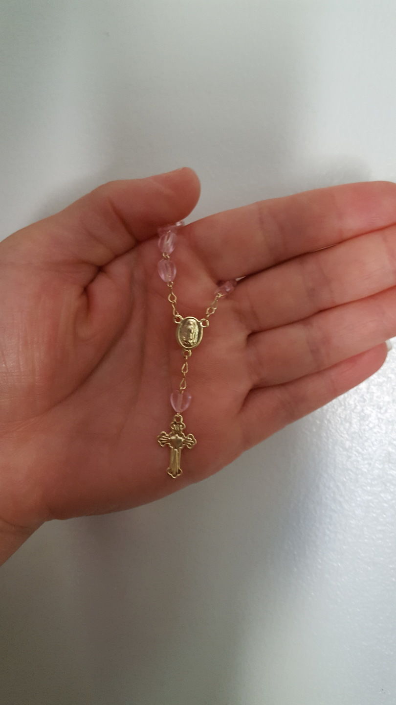 Customer photo review of Mini Plastic Rosaries (12 pieces)