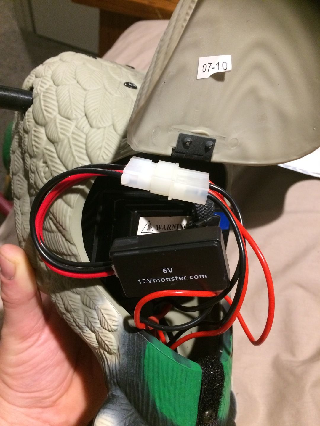 Customer photo review of 1x Remote 1x Receiver DC 6V Latching Single Channel Wireless Control ON OFF Switch Set - Duck Decoy