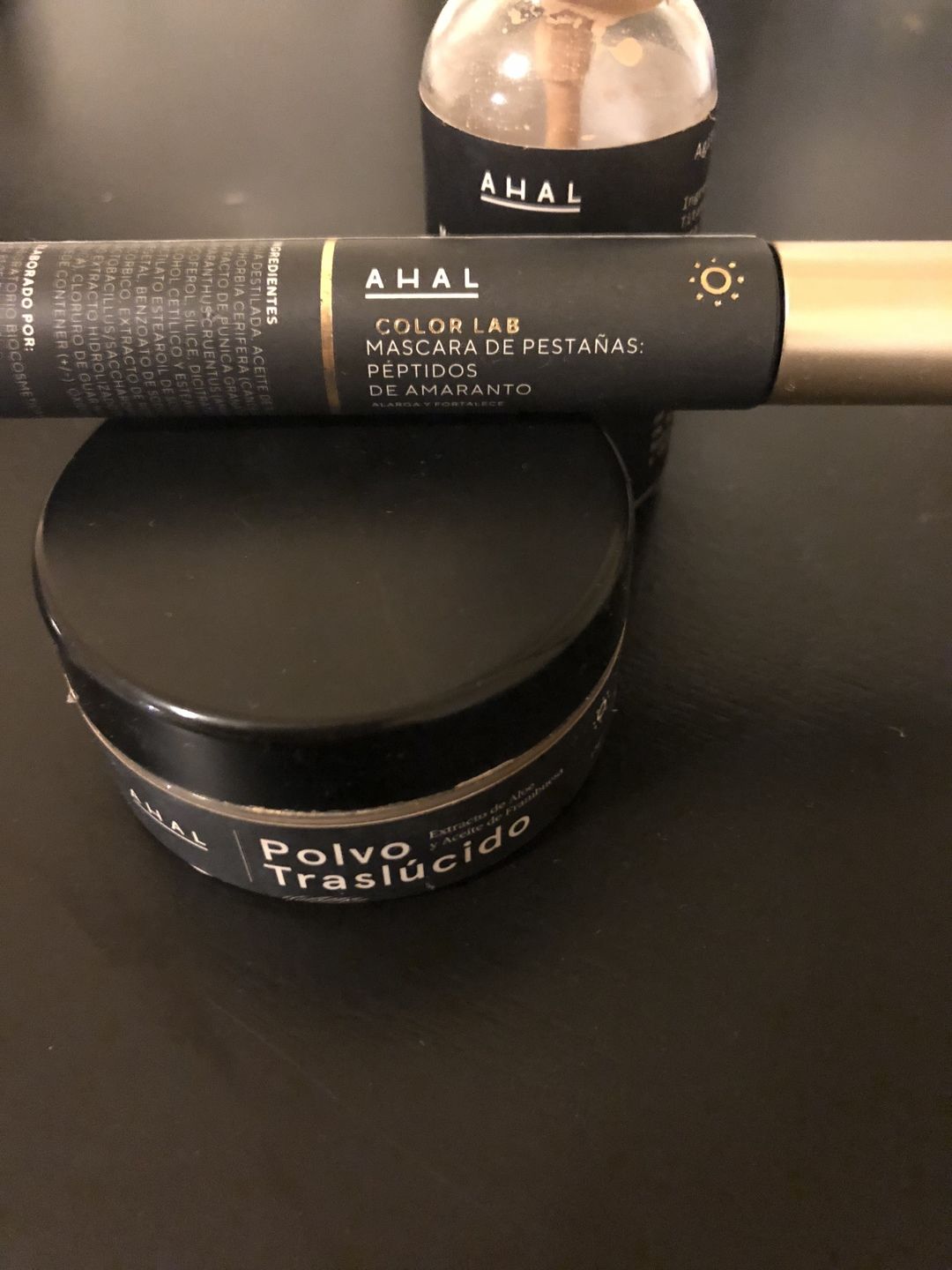 Customer photo review of Polvo traslúcido con Extracto de Aloe y Aceite de Frambuesa