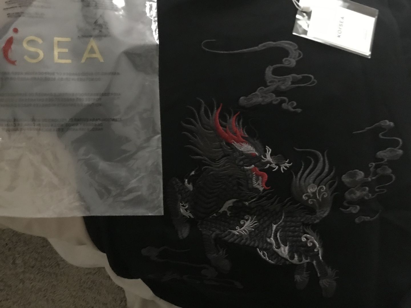 Customer photo review of The Kirin Embroidered Sukajan T-shirt