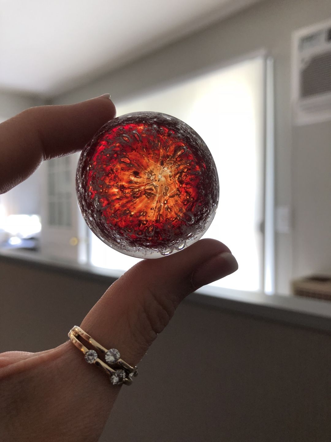 Customer photo review of Soul Stones with Infused Cremation Ashes
