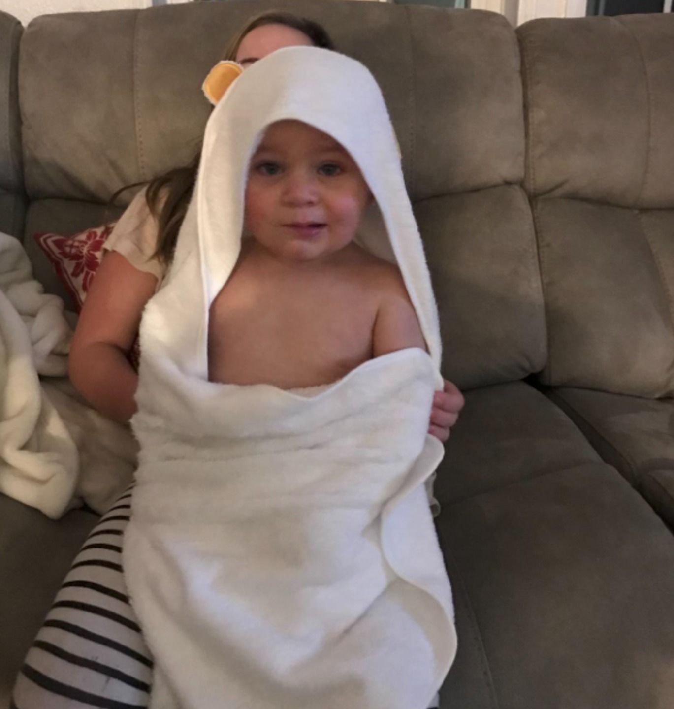 Customer photo review of Baby Hooded Towel