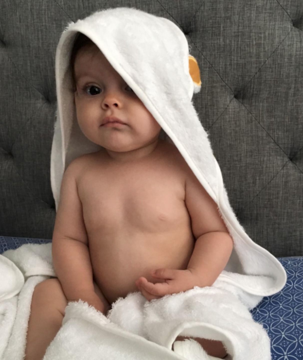 Customer photo review of Baby Hooded Towel