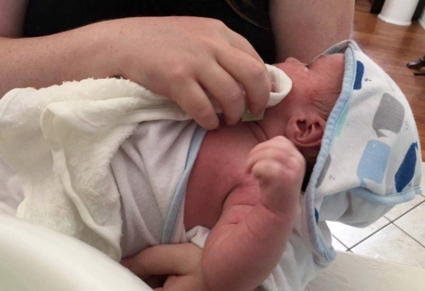 Customer photo review of DELUXE Baby Bamboo Washcloths