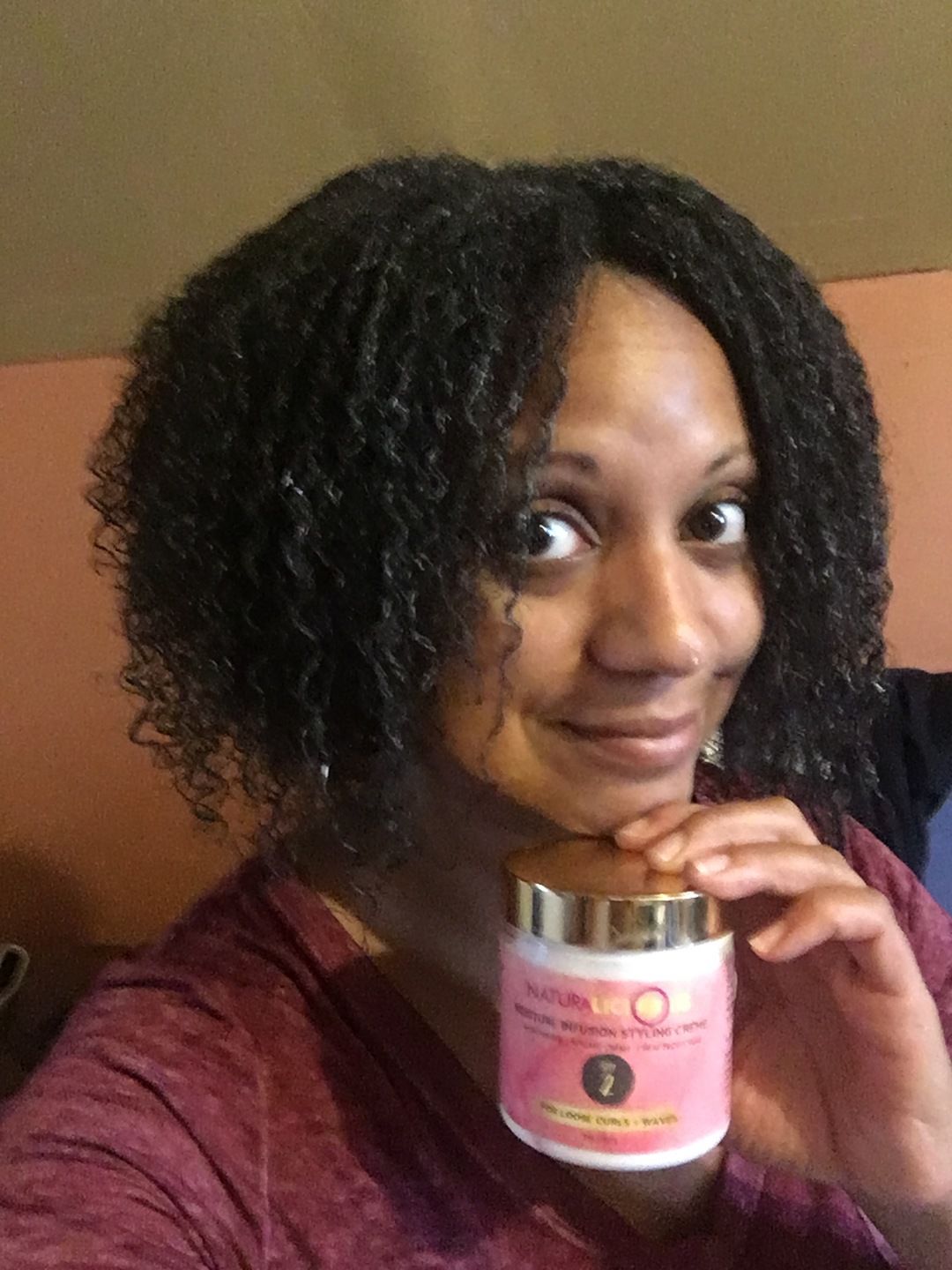 Customer photo review of Step 1: Moroccan Rhassoul 5-in-1 Clay Treatment (For Loose Curls)