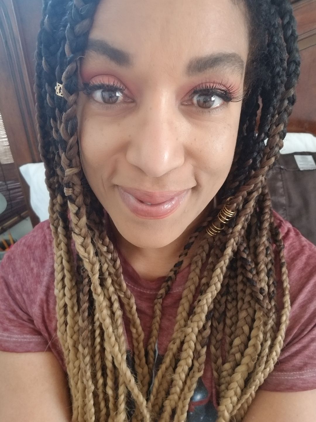 Customer photo review of WHOOPS Heavenly Hydration Grapeseed Hair Mist