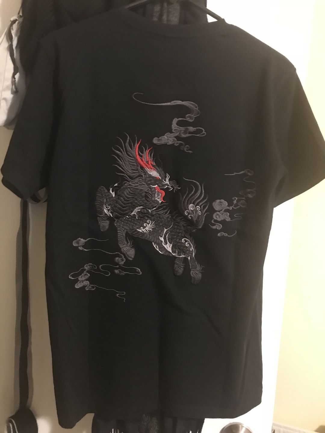 Customer photo review of The Kirin Embroidered Sukajan T-shirt