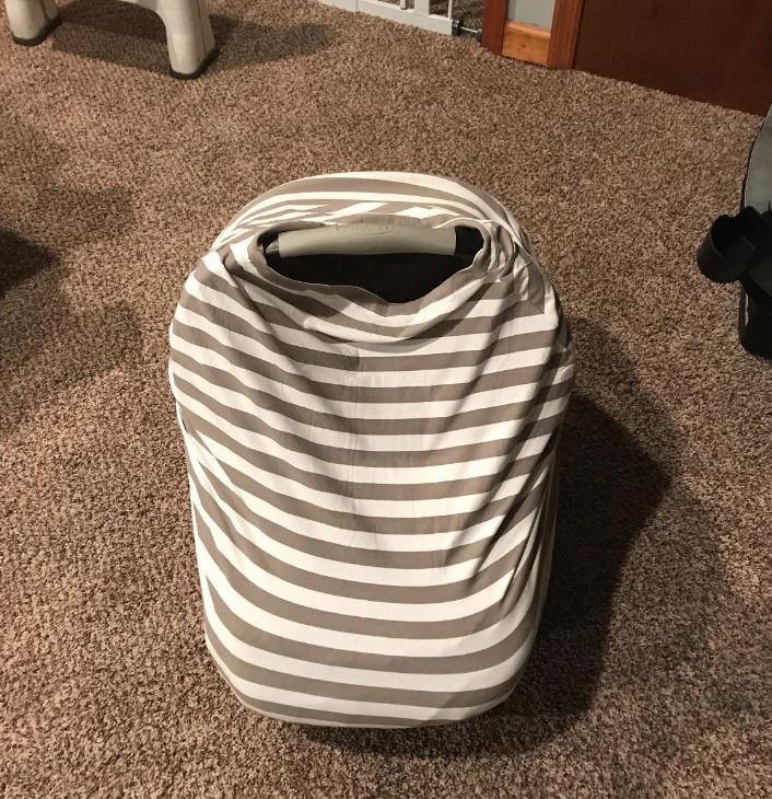 Customer photo review of Carseat Canopy - Nursing Cover