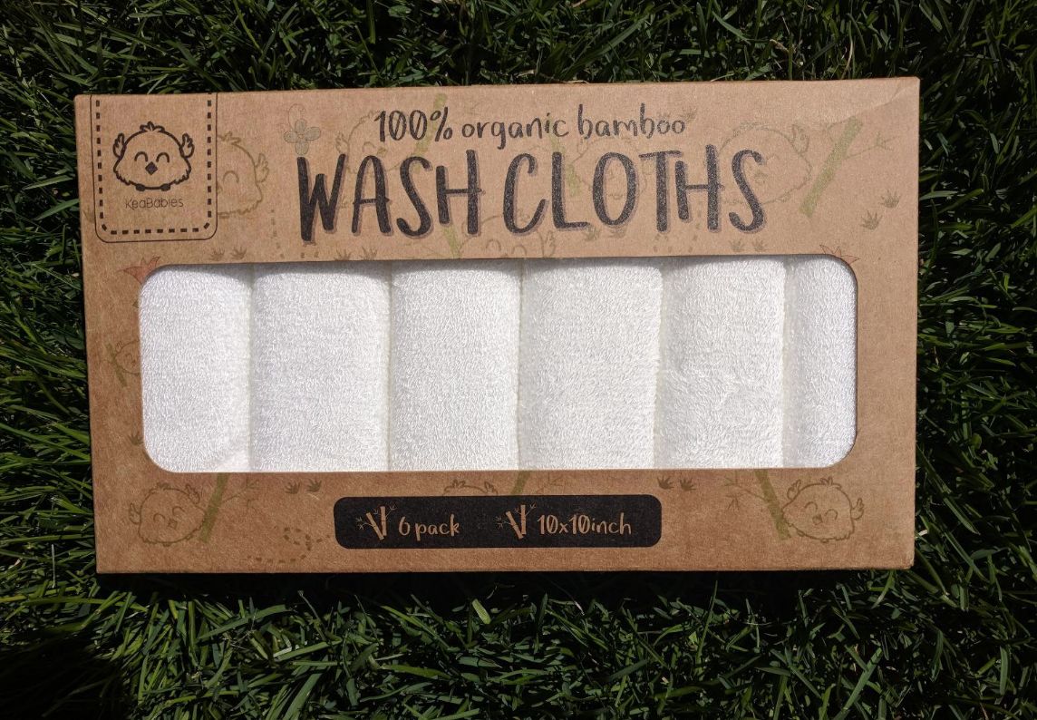 Customer photo review of DELUXE Baby Bamboo Washcloths