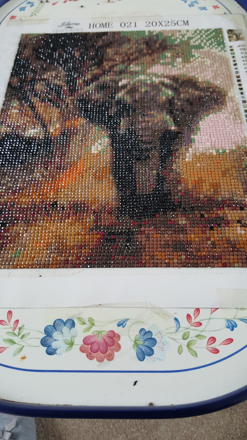 Customer photo review of Elephant - Diamond Painting Kit