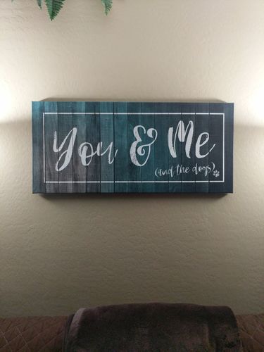 me and the dogs wall art