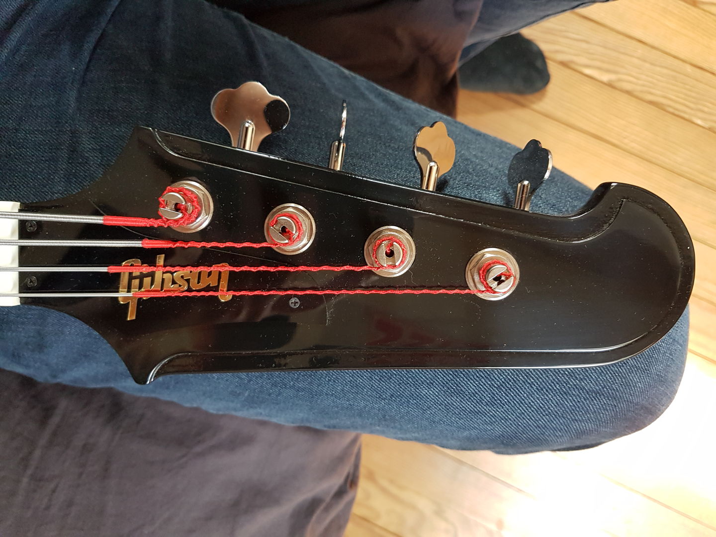 Customer photo review of USA Ultralite® Bass Tuning Machine 3/8"