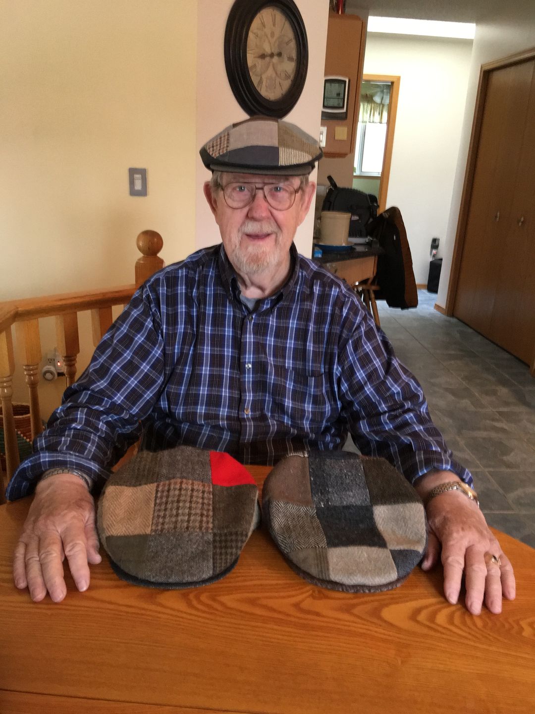 Customer photo review of Vintage Cap Patchwork Linen