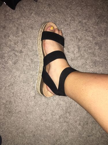 no doubt black platform espadrilles