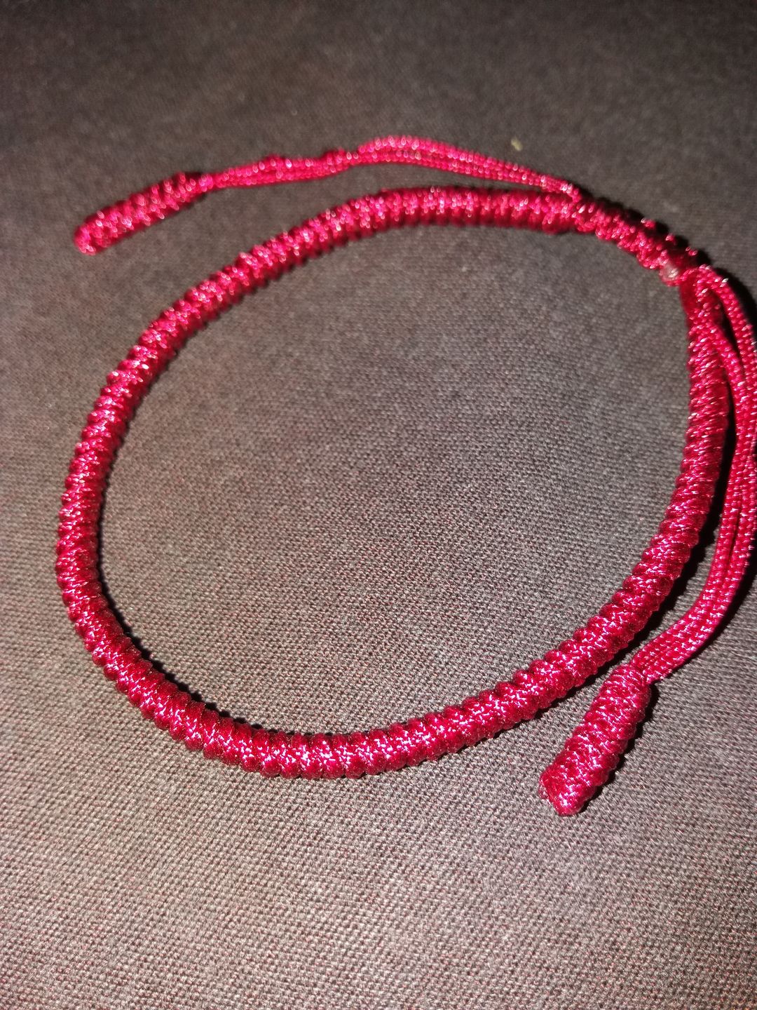 Customer photo review of Tibetan Buddhist Handmade Lucky Knots Bracelet