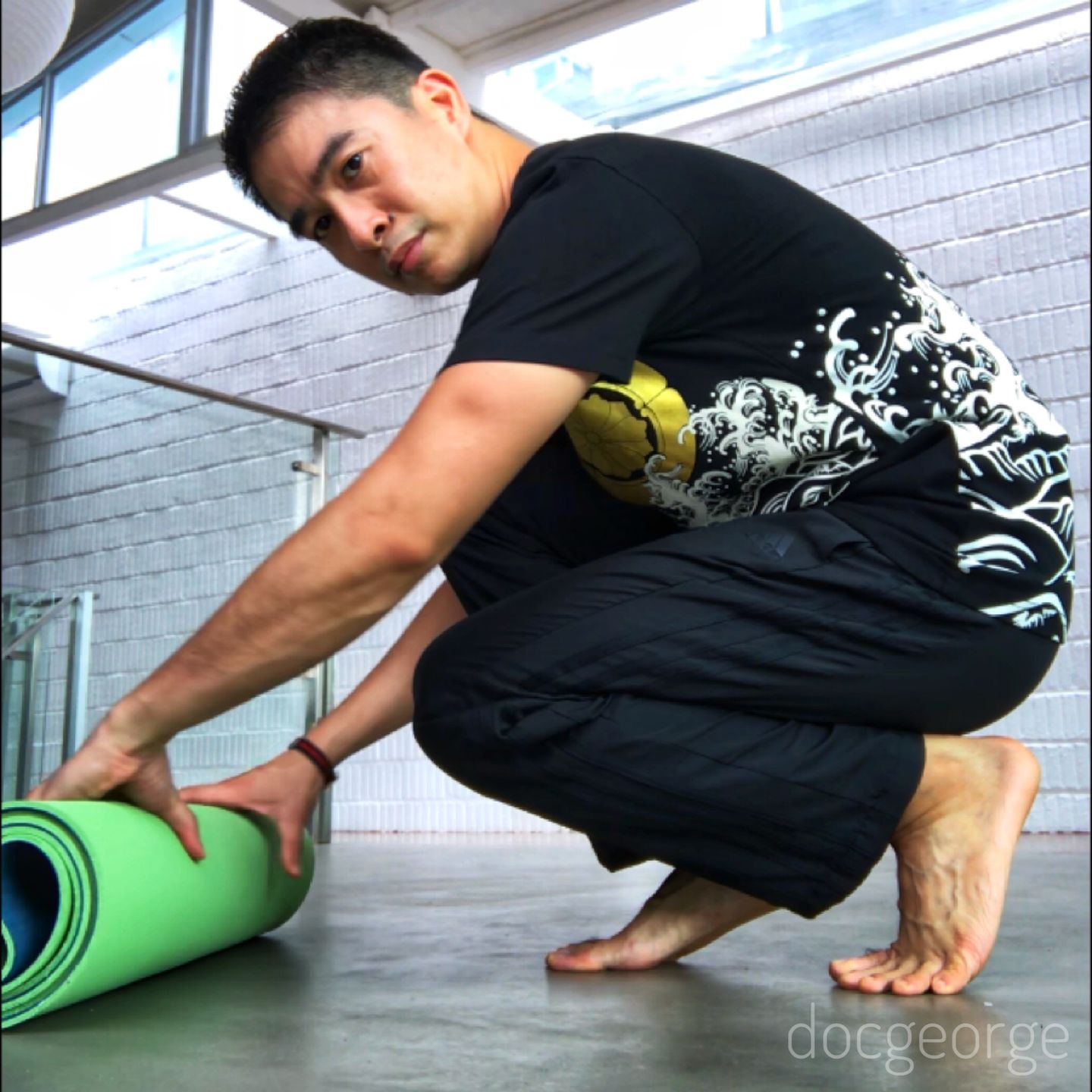 Customer photo review of The Golden Koi Painted T-shirt