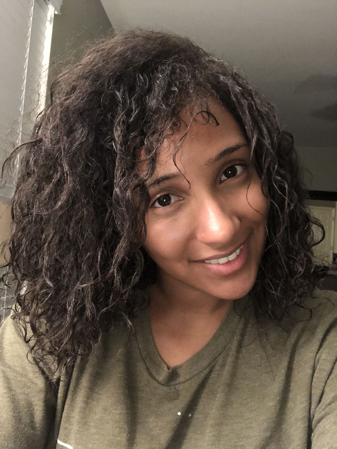 Customer photo review of Defining Flaxseed Gel for Curly Hair with Organic Argan Oil for Softening and Lemon Creme Fragrance