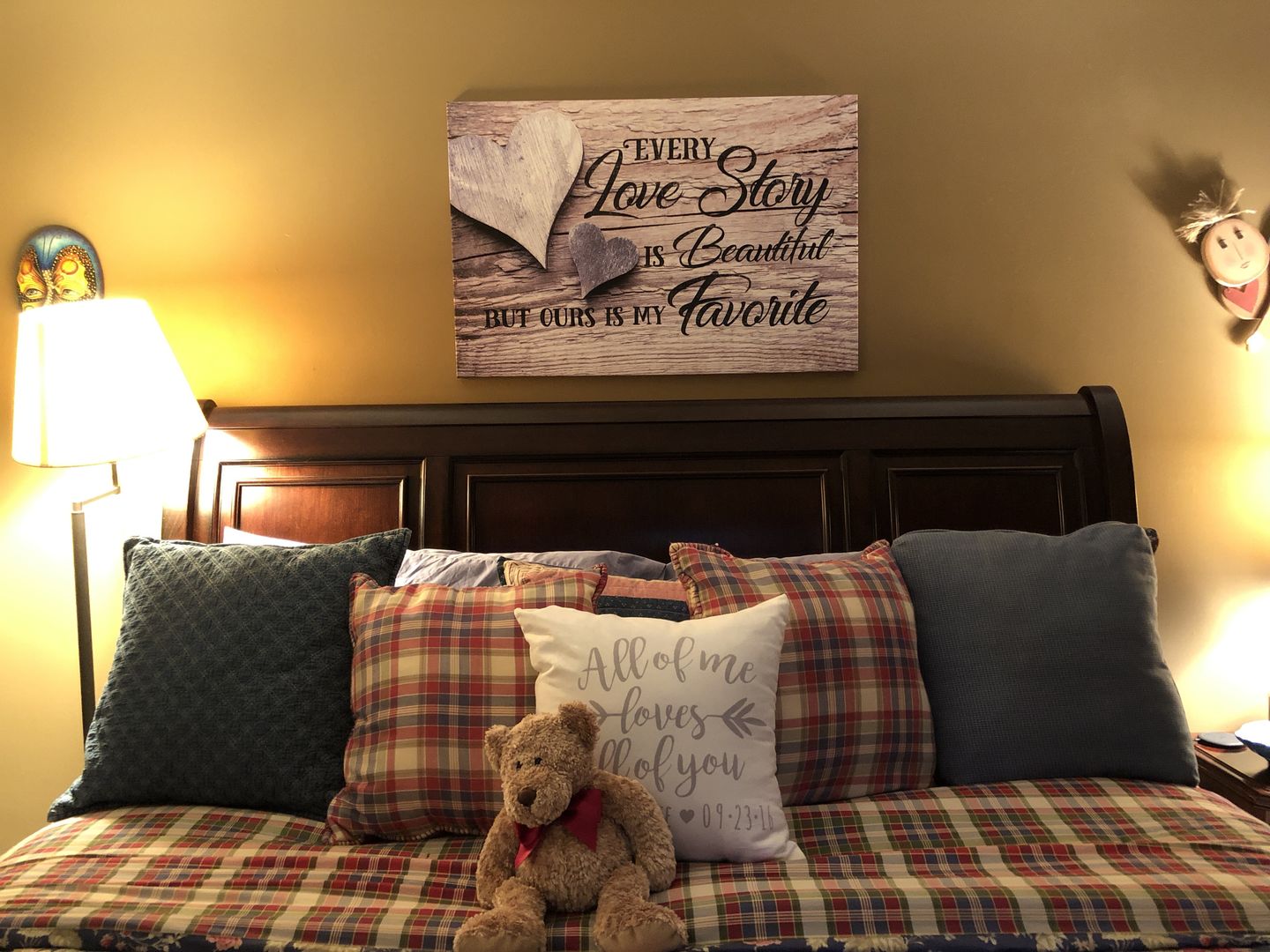 Customer photo review of "Our Love Story Is My Favorite" Premium Canvas