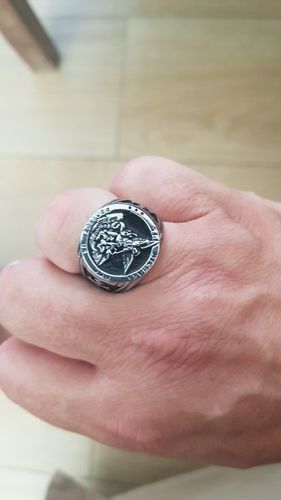 Customer photo review of Bague de l'Archange Michel