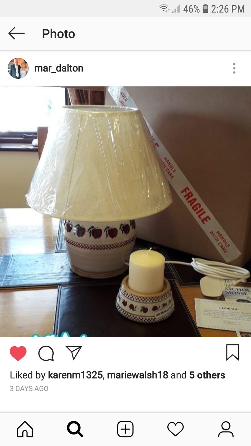 Customer photo review of 7" Lamp Apple Base Only