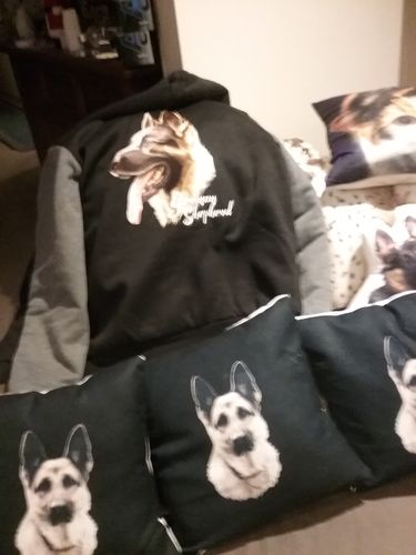 german shepherd fleece jacket