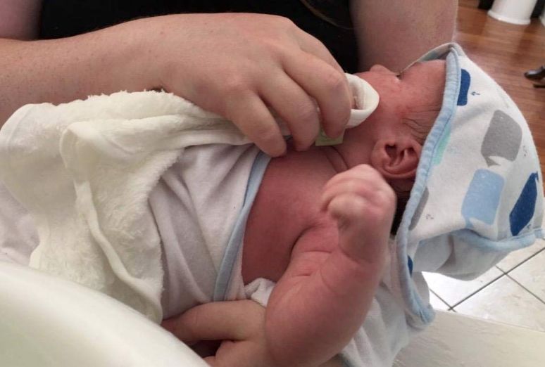 Customer photo review of DELUXE Baby Bamboo Washcloths