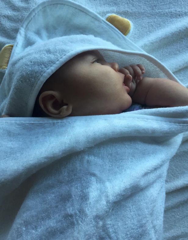 Customer photo review of Baby Hooded Towel