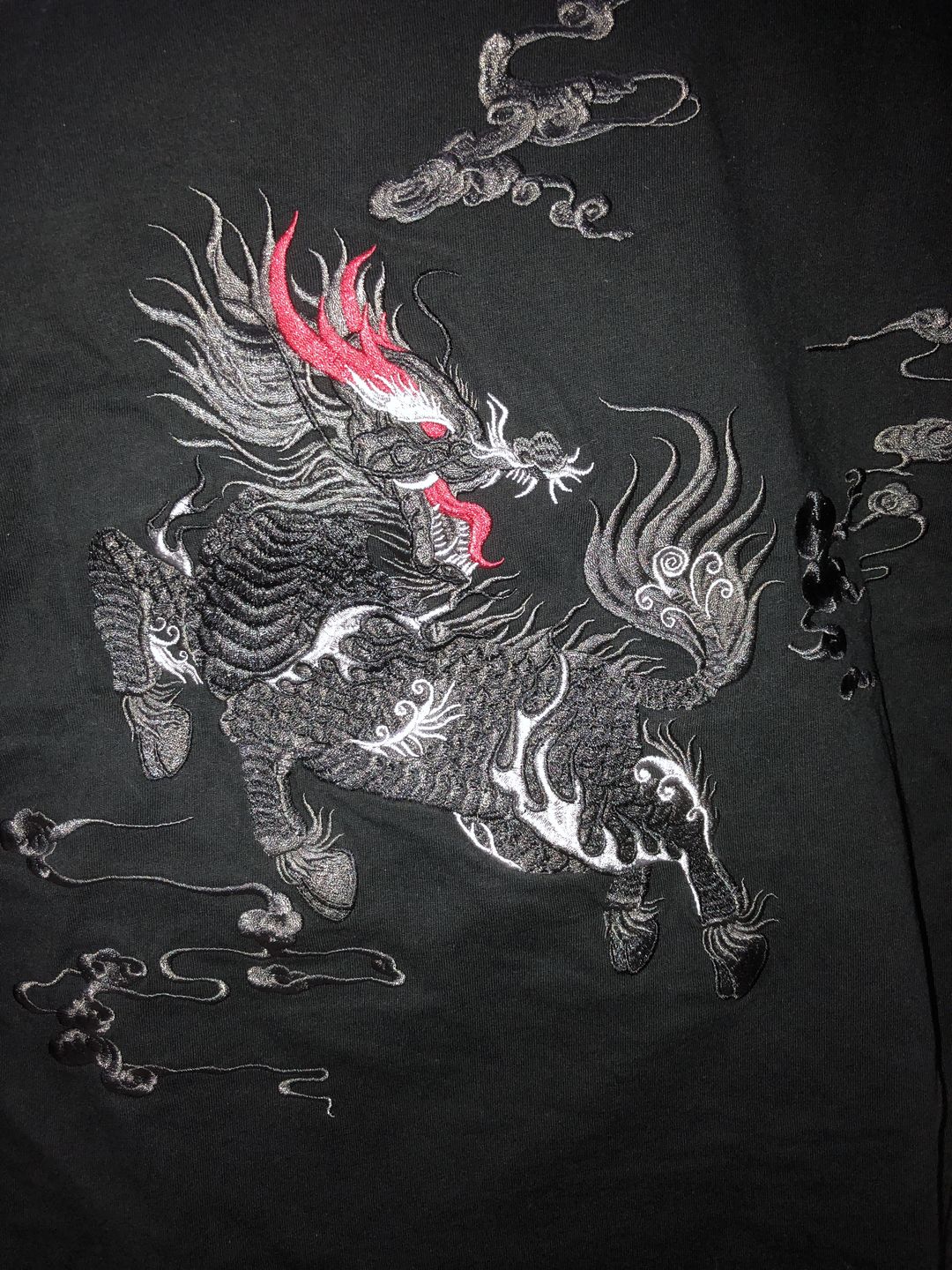 Customer photo review of The Kirin Embroidered Sukajan T-shirt