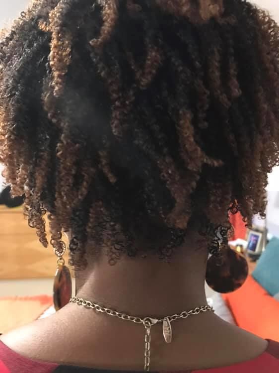 Customer photo review of Defining Flaxseed Gel for Curly Hair with Organic Argan Oil for Softening and Lemon Creme Fragrance