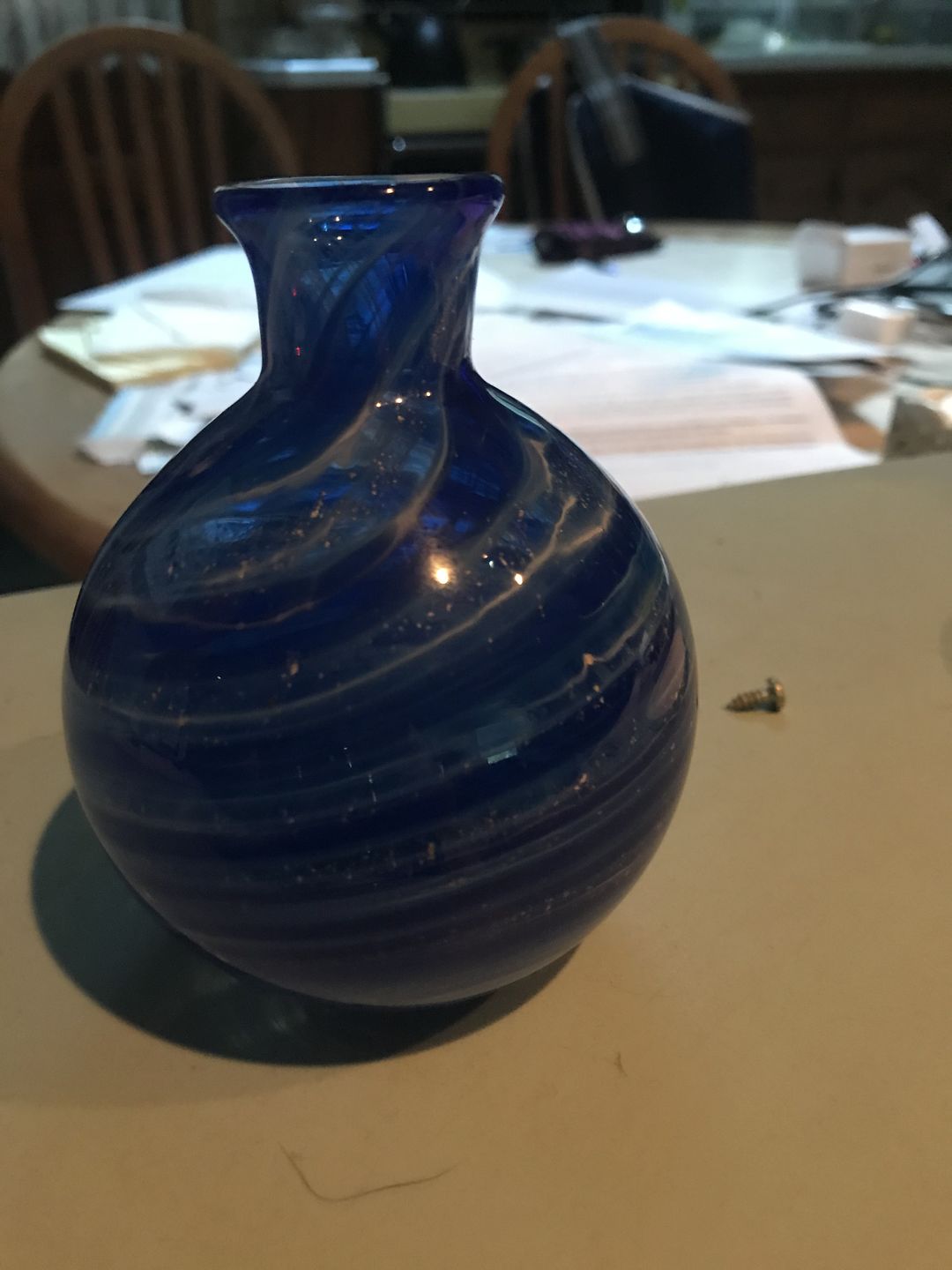 Customer photo review of Bud Vase with Cremation Ashes