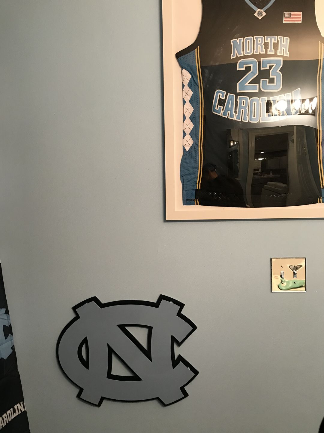 Customer photo review of University of North Carolina 3D Metal Artwork
