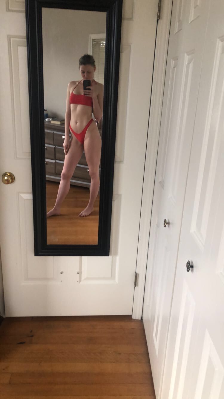Customer photo review of Rose Red Chic 80's Bottoms