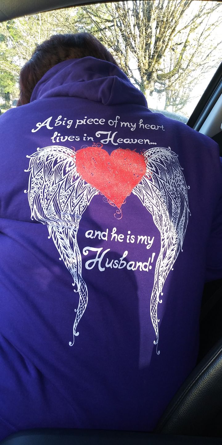 Customer photo review of Husband - A Big Piece of my Heart Hoodie