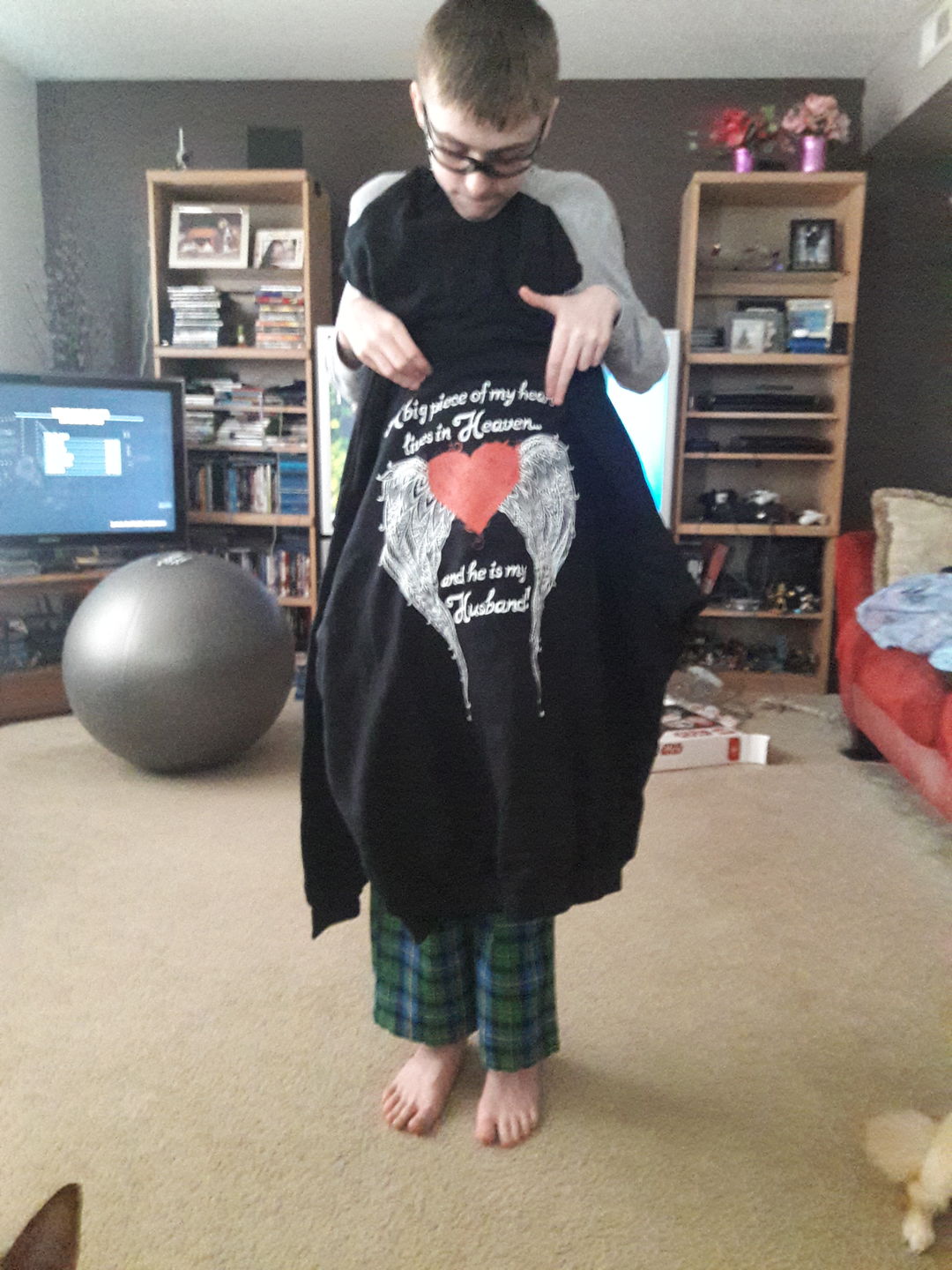 Customer photo review of Husband - A Big Piece of my Heart Hoodie