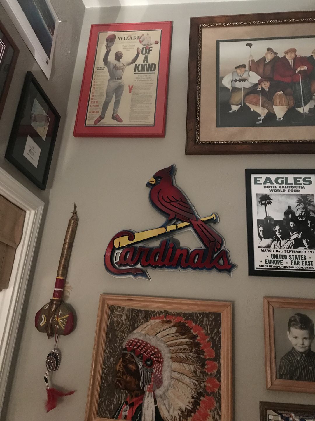 Customer photo review of St. Louis Cardinals Bird and Bat Logo 3D Metal Artwork