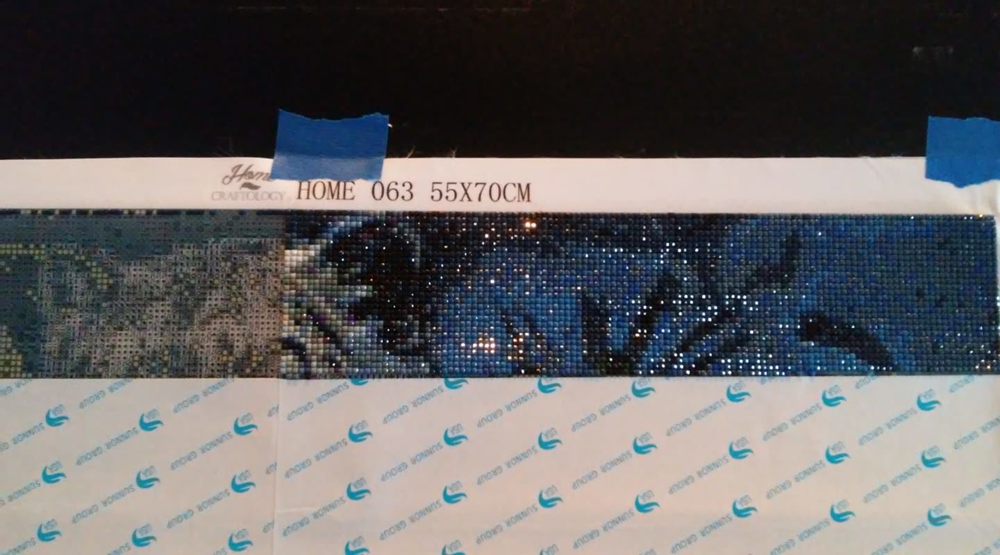 Customer photo review of Big Cats - Diamond Painting Kit