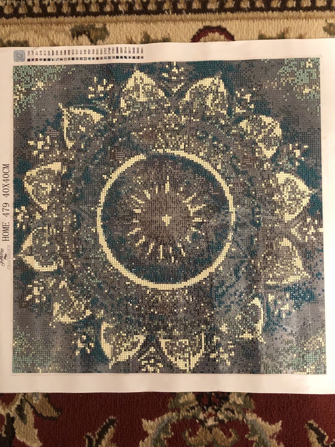 Customer photo review of Mandala - Diamond Painting Kit